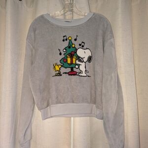 Gray Snoopy Christmas Sweater